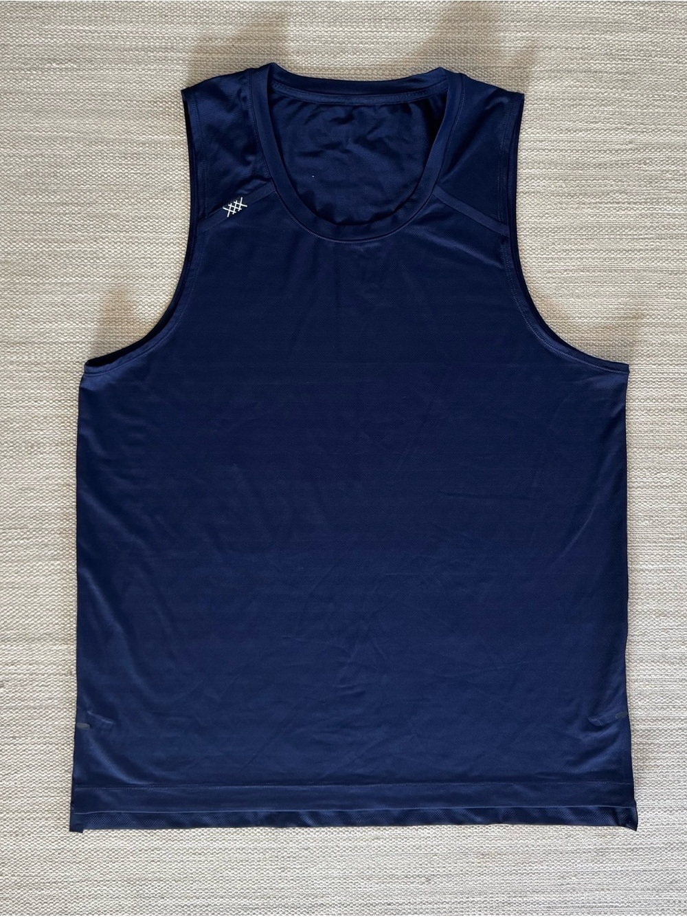 Rhone Swift navy blue lightweight athletic running tank top men’s size M